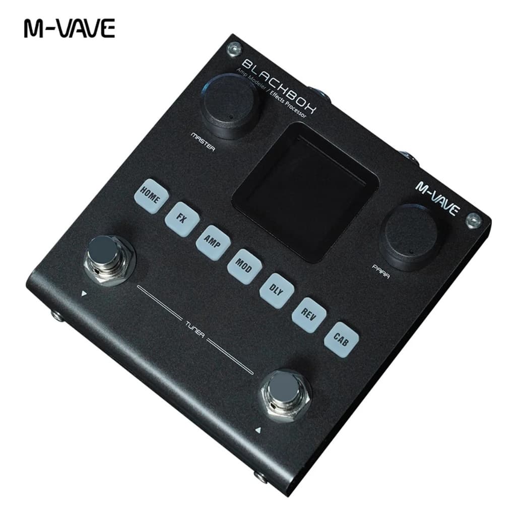 Pedal de efeitos para guitarra M-VAVE BLACKBOX Pedal de efeitos multifuncional para guitarra/baixo Bateria incorporada