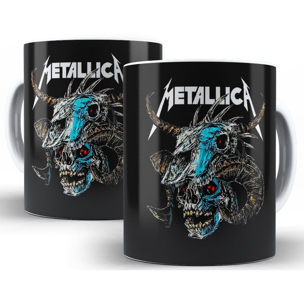 Caneca Metalica Banda Rock Mod 3 Personalizada 325 Ml - Oferta