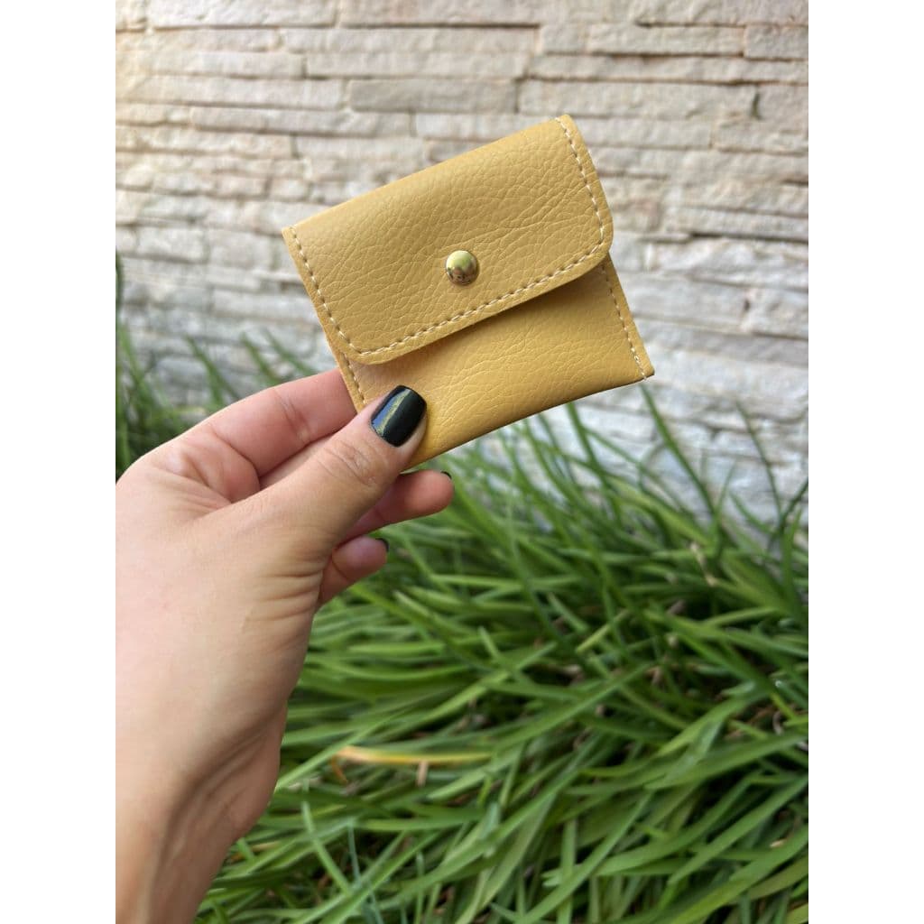 Mini Porta Joia De Bolsa Pequeno E Compacto Em Couro Sintetico