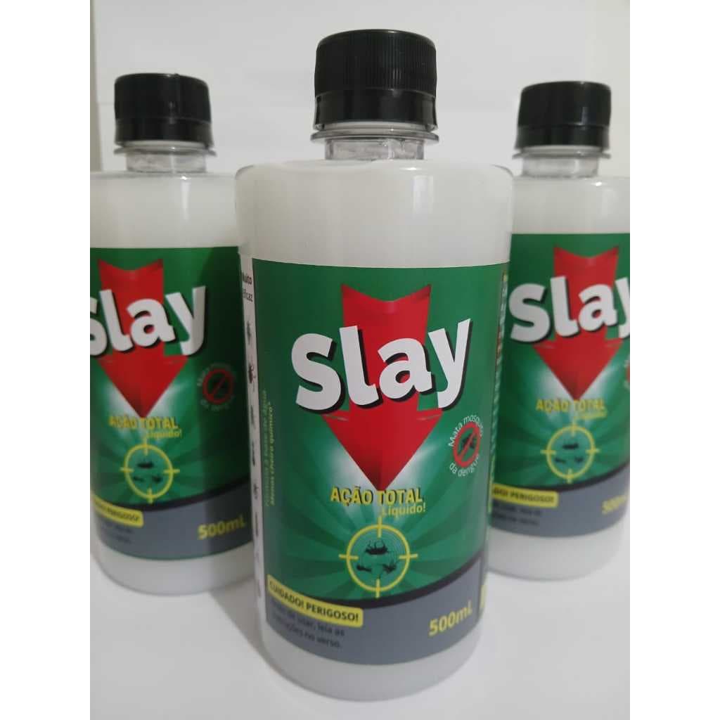 3 Refis SLAY - Mata Barata Percevejo de cama Cupim Formiga Mosquito Aranha Escorpião Mosca