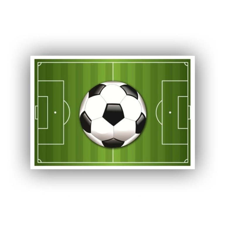 Papel Arroz Campo de Futebol para Bolos 1 unidade