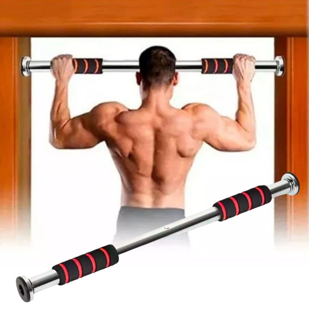 Barra De Porta Fixa Ajustavel Multifuncional Crossfit Musculação Academia Saco Pancada Em Casa