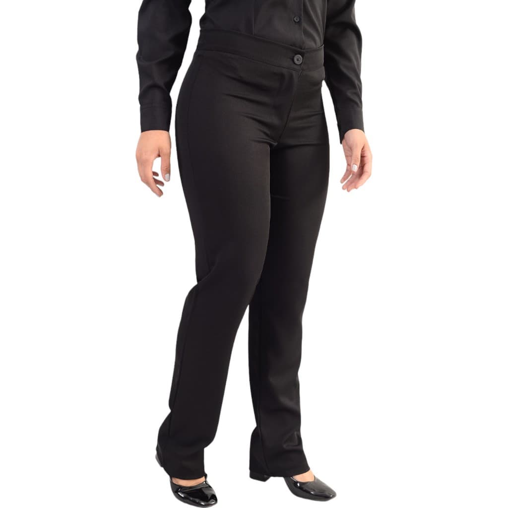 Calça Feminina Social Preta  Alfaiataria de Fábrica