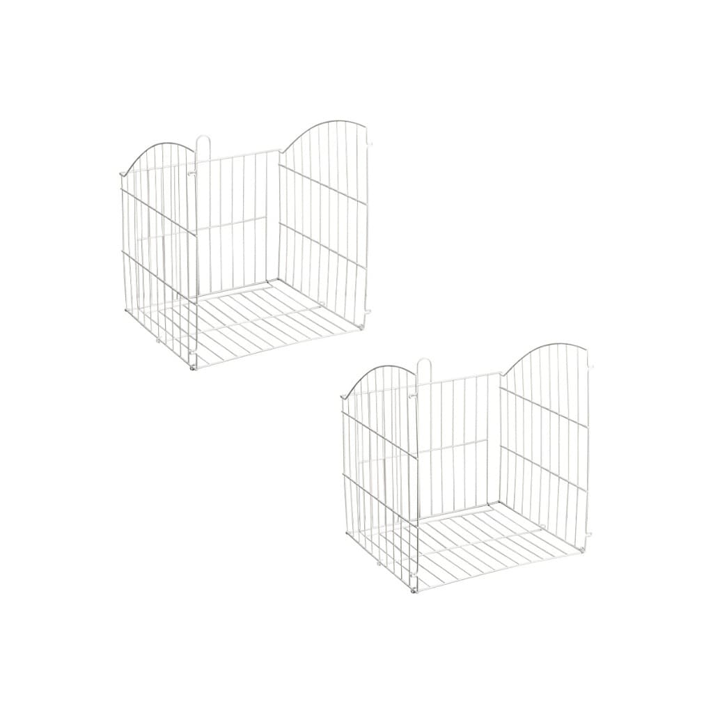 2 Unidades Tulha Roupeiro Armário Planejado Cesta Aramada 250mm