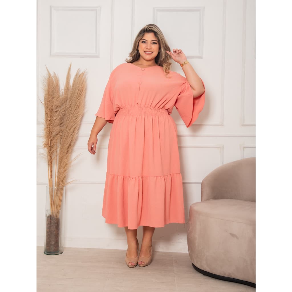 Vestido Plus Size Midi Moderninha DUNA #V038