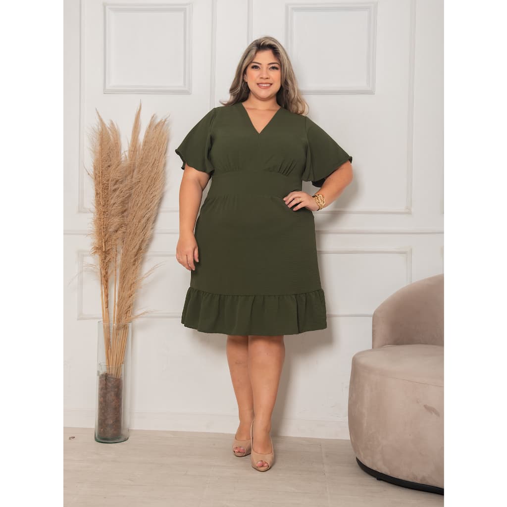 Vestido Plus Size Midi Moderninha DUNA #V035