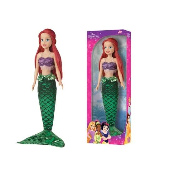 Boneca Ariel 55cm Princesa Disney Mini My Size Original Baby Brink