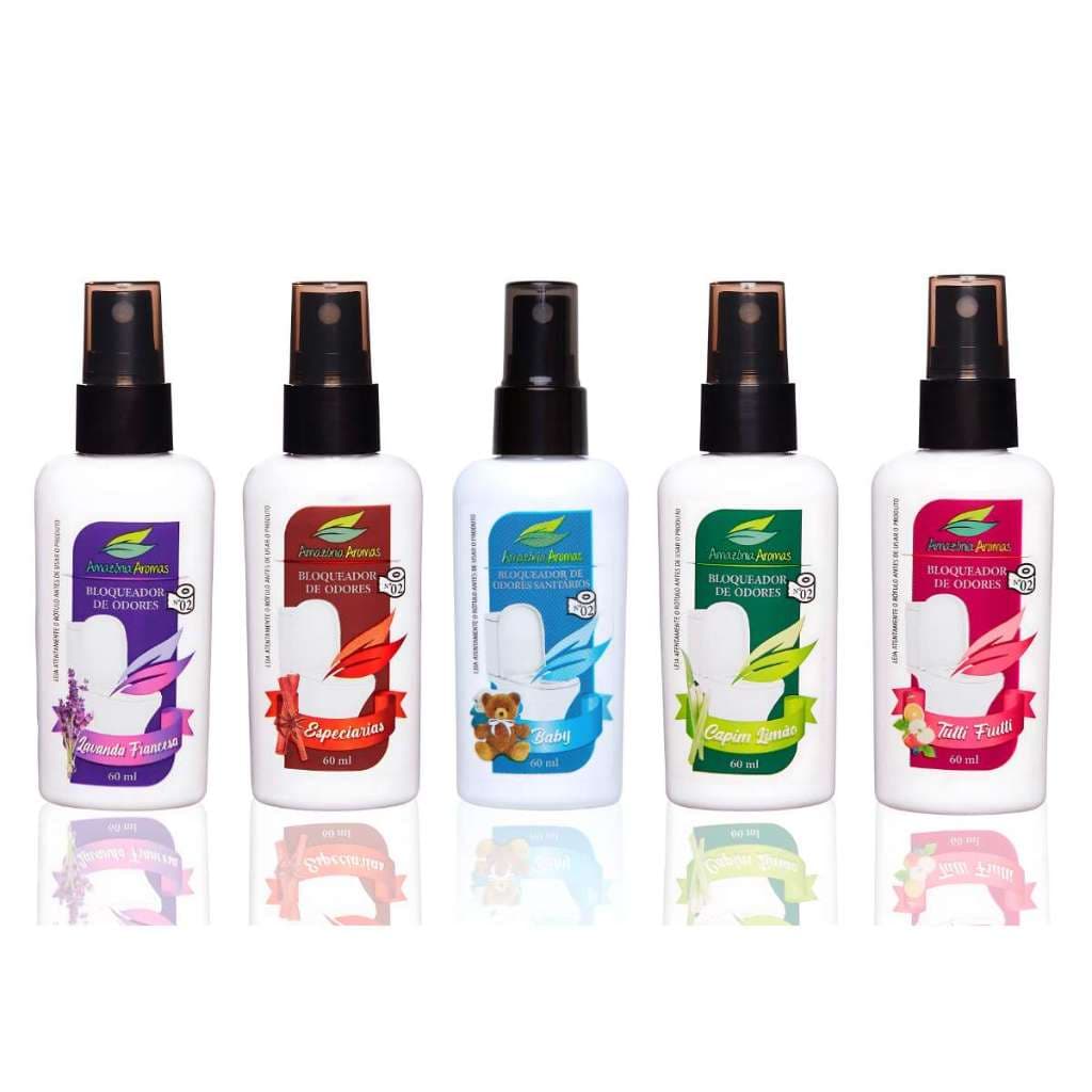 Odorizador Bloqueador de Odores Sanitários Original 60ml Lavanda Baby fácil utilização