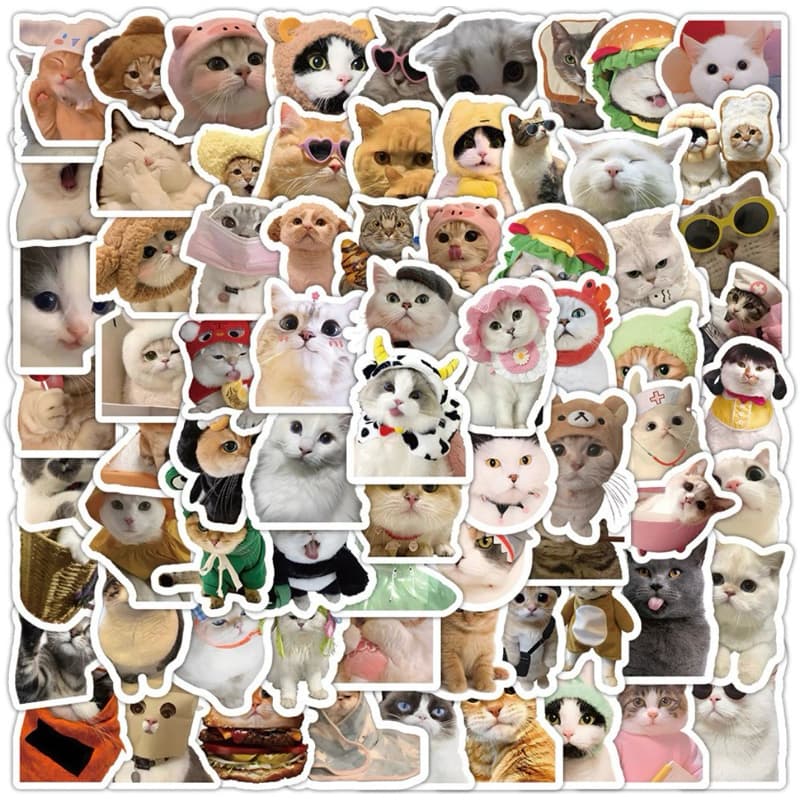 Adesivos de gatinho fofo pusheen