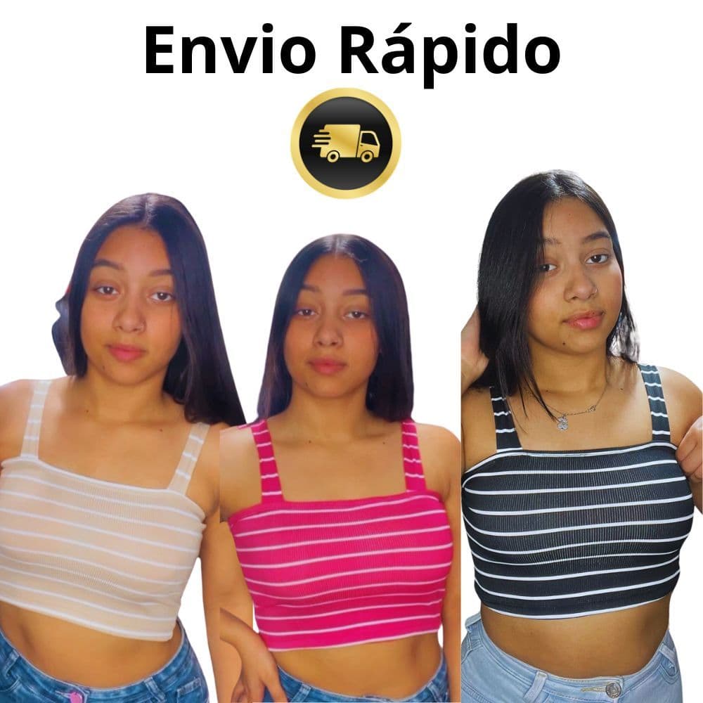 2 Cropped top alça larga Ribaninha