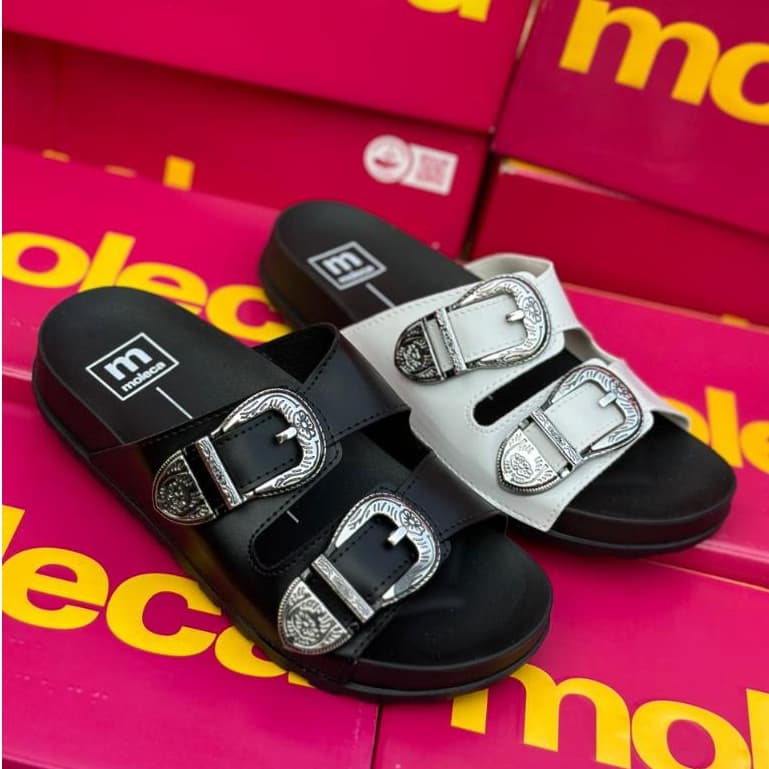 Papete Rasteirinha Feminina Slide Moleca Fivela Birken Origjnal