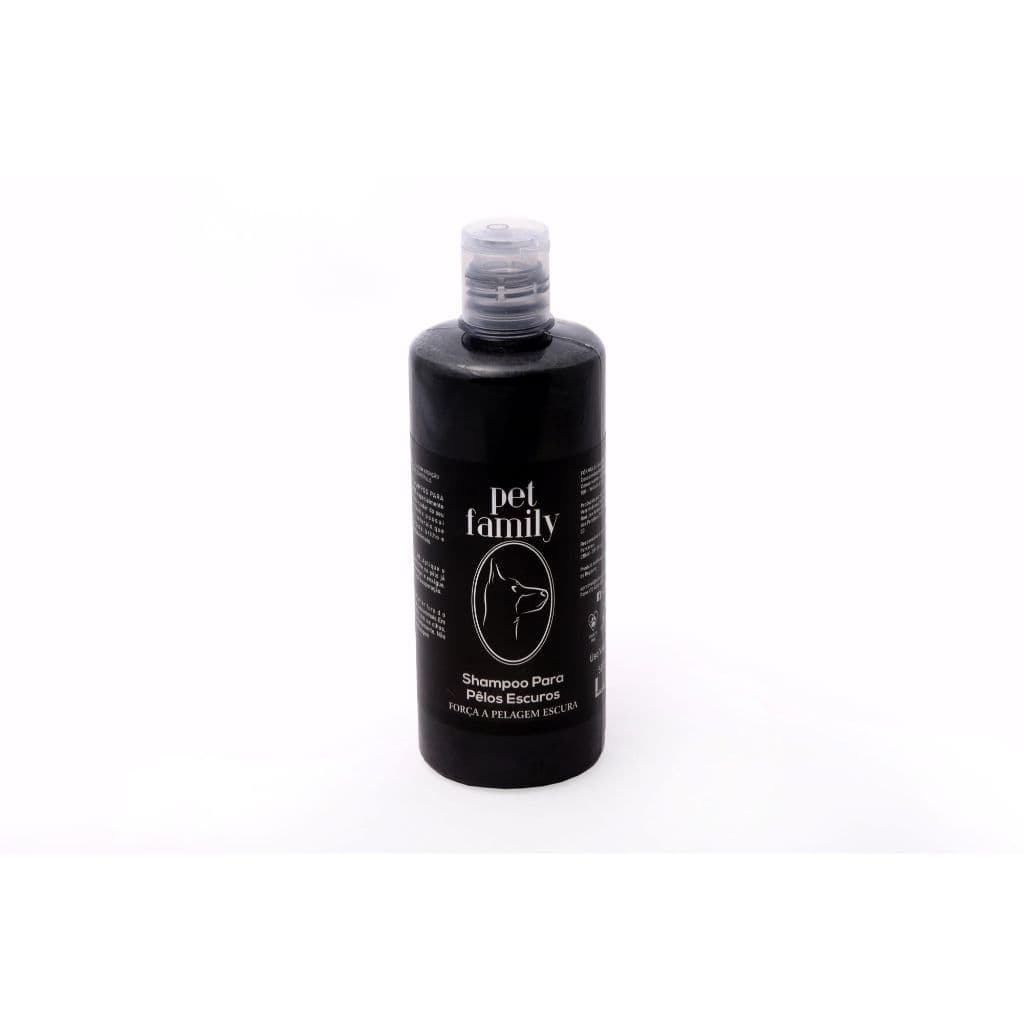 Shampoo Para Cachorros E Gatos De Pelos Escuros Pet 500ml Fragrância Alecrim Tom De Pelagem Recomendado Escuro