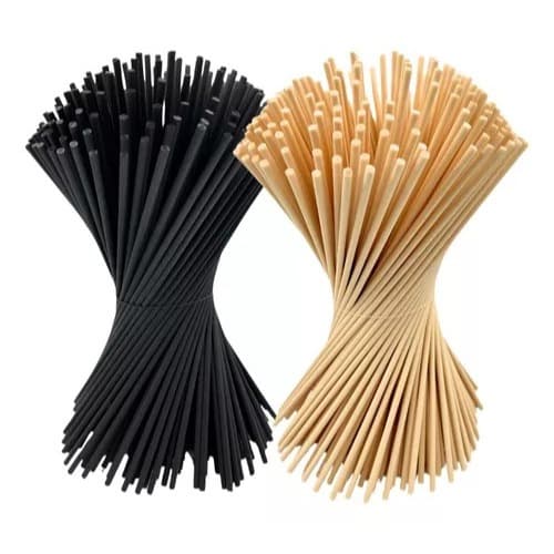 Kit Com 20 Varetas Fibra de Algodão 4mm 25 cm Para Difusor Ambiente Aromatizador