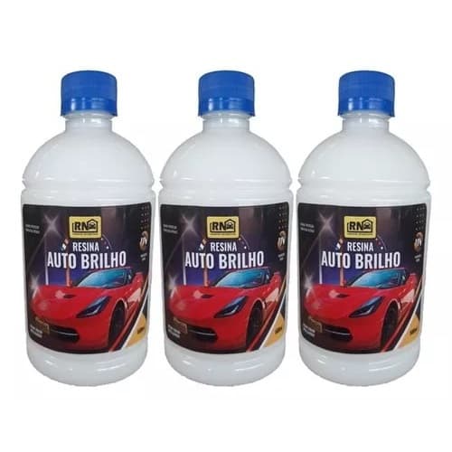 Kit 3 Cera Liquida Cristalizadora Resina 500ml