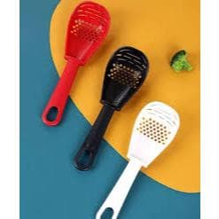 Colher 6 em 1 Ralador Amassador Escumadeira Multifuncional Plastico Cozinha