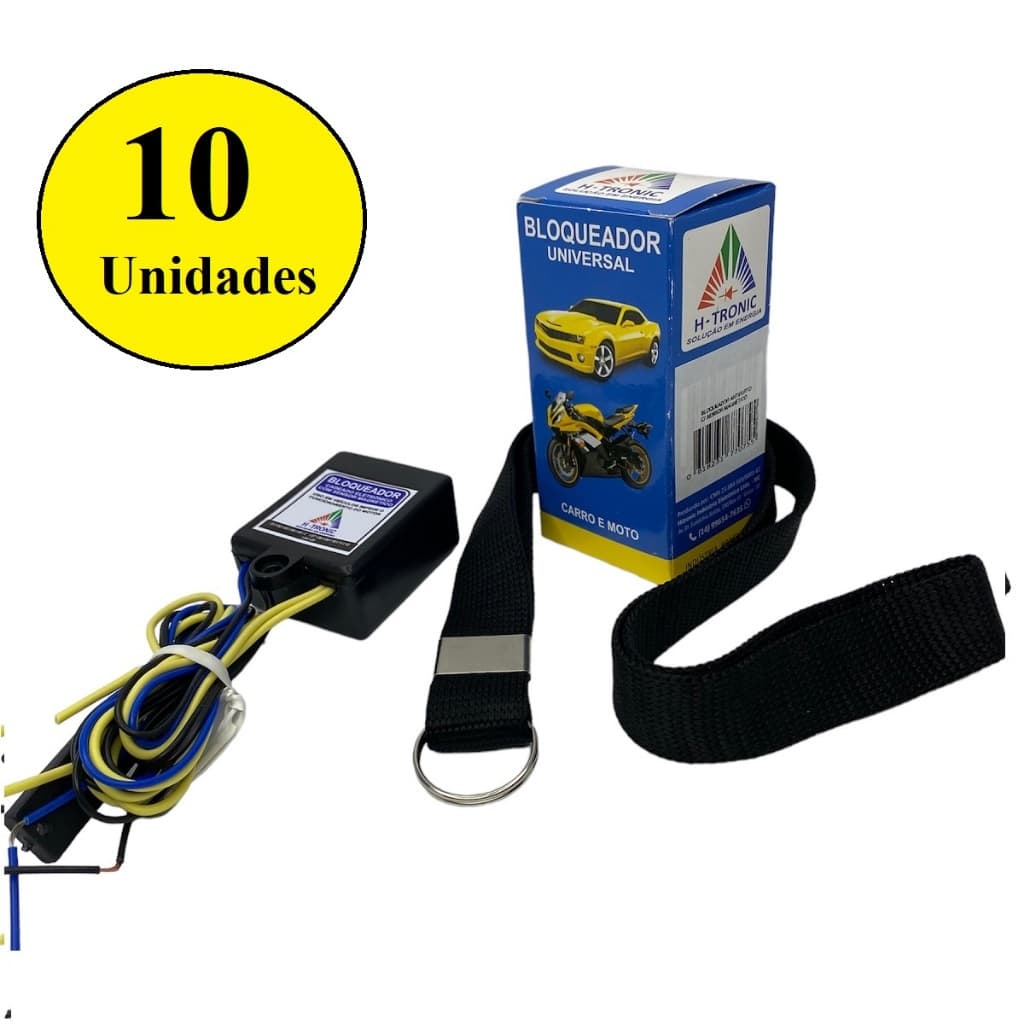 10 Bloqueador Anti-Furto Para Moto 12v