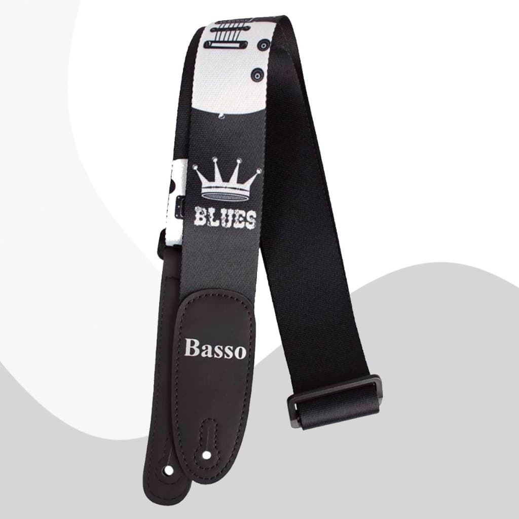 Correia Alça DE40 Blues Basso Ajustável Profissional Confortável Guitarra Violão Baixo