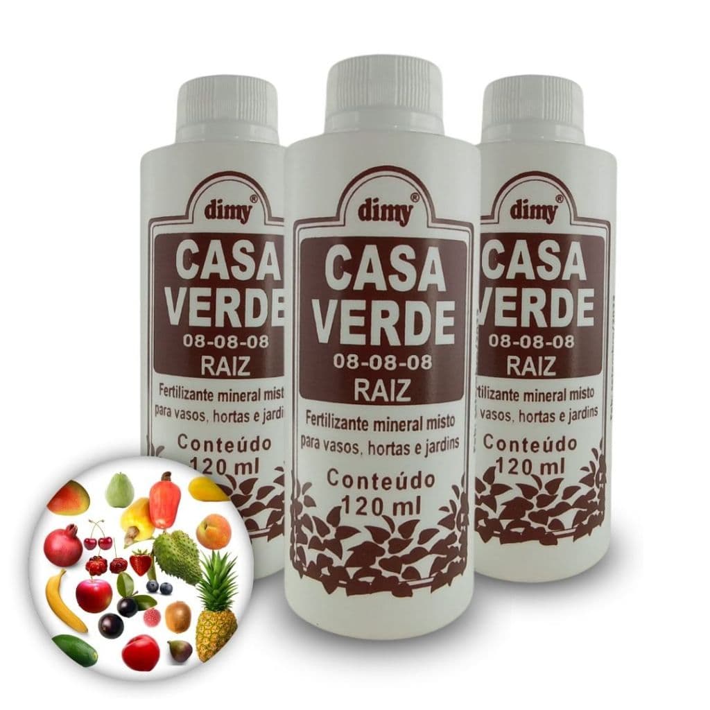 3Fertilizante Mineral Misto 08-08-08 Liquido Raiz Ideal Fruta