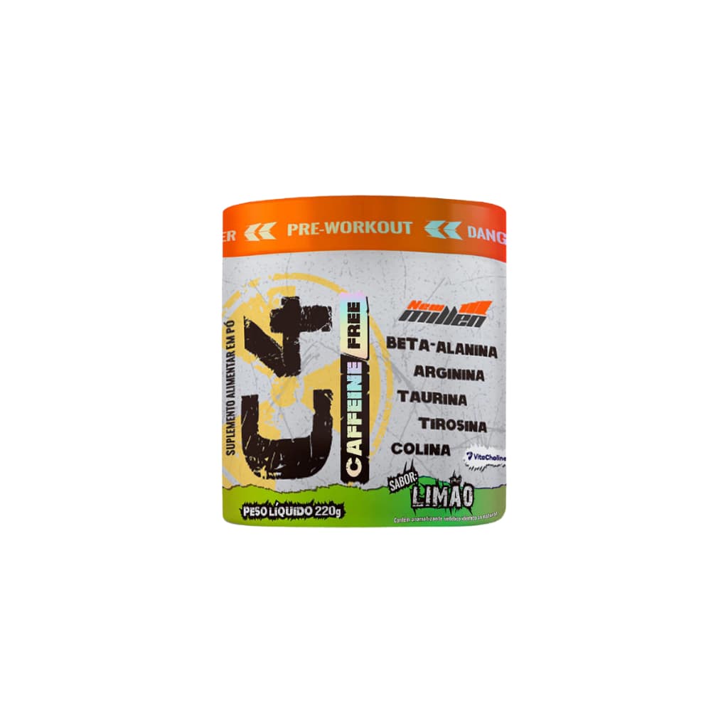 Pré Treino C4 Zero Estimulantes Cafeína 220g New Millen Foco Energia