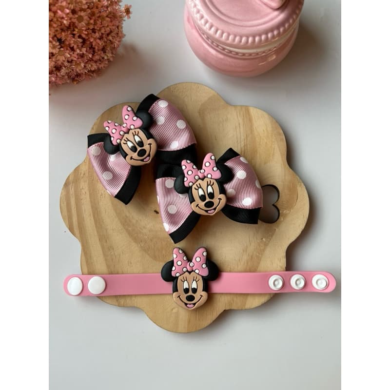 Laços da Minnie rosa