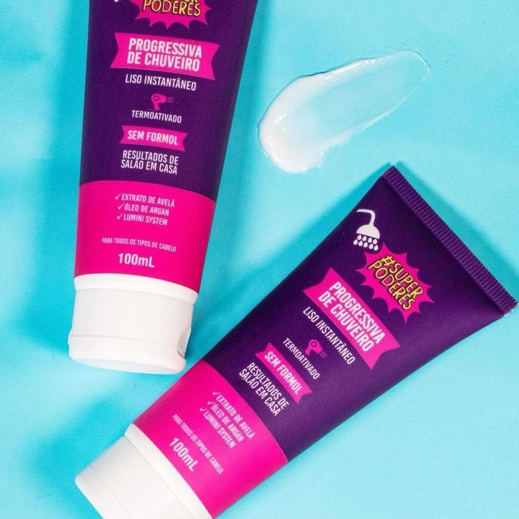 Progressiva de Chuveiro Sem Formol Super Poderes Cabelo Liso Instantâneo -Original e Envio Imediato