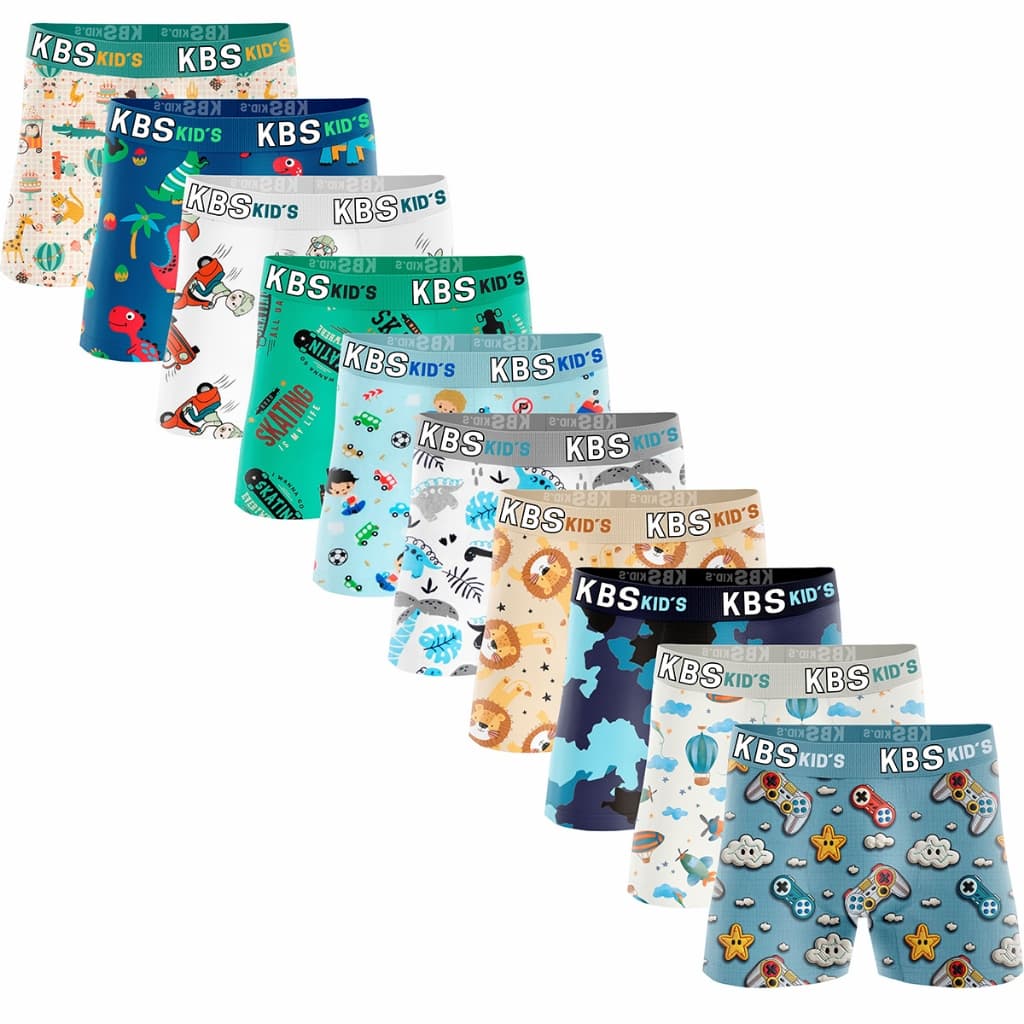 Kit Cuecas Box Infantil Microfibra Original Cueca Boxer para Crianças Estampada Personagens