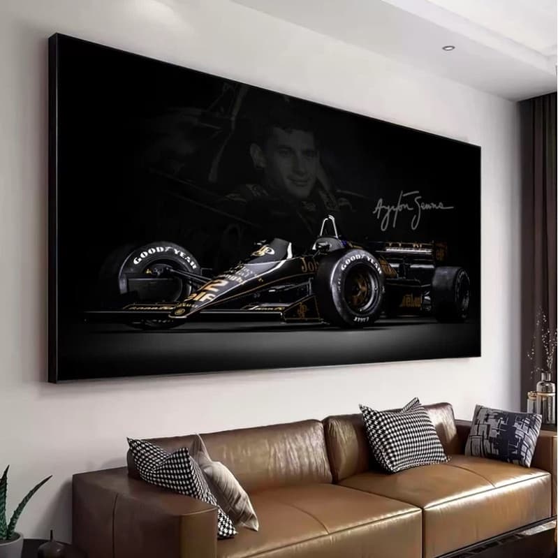 Quadro Decorativo Carros de Luxo Esportivos ferrari f1 porsche MClaren 110x80cm Grande Premium Full