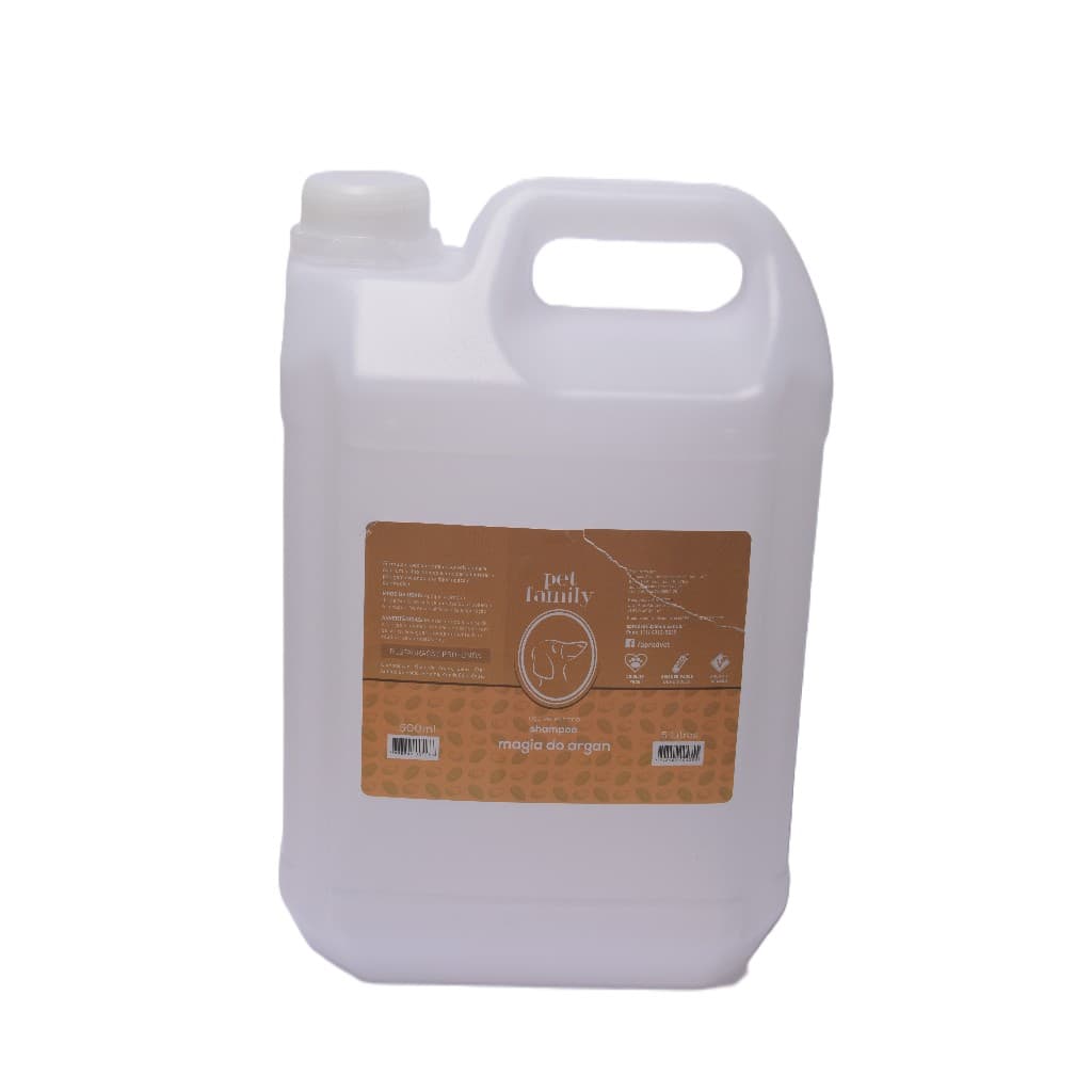 Shampoo De Hidratação Pet Cães E Gatos Com Óleo De Argan 5l