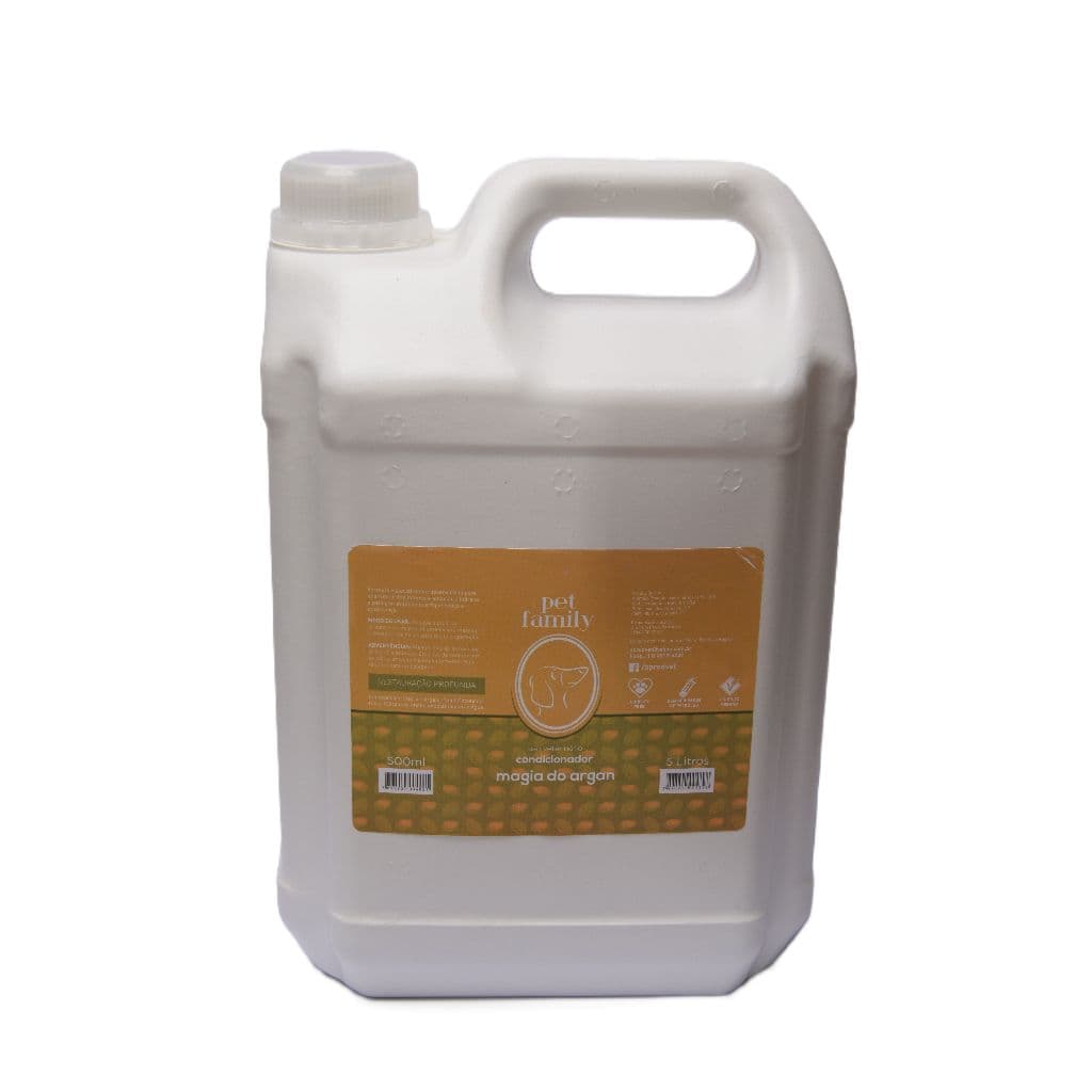 Condicionador Para Cães E Gatos Hidratação Óleo De Argan 5 litros