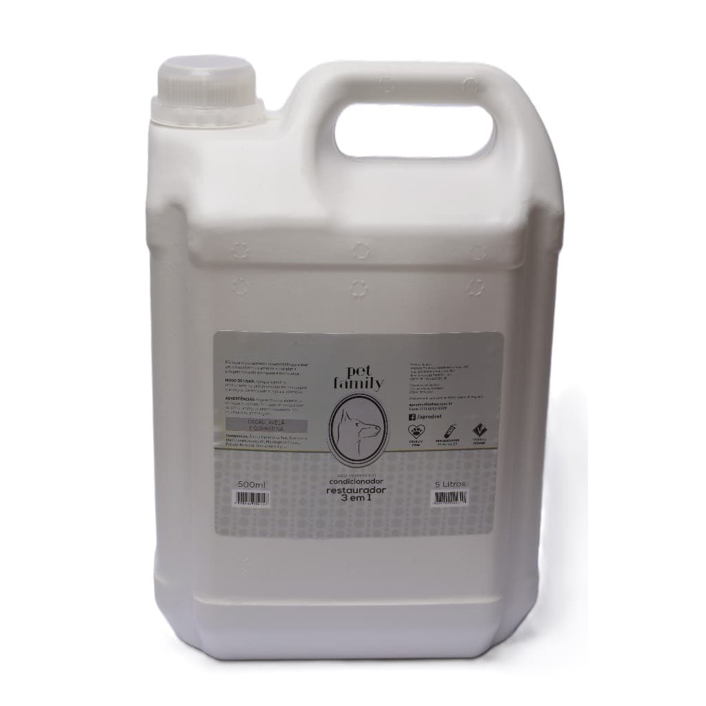 Condicionador Restaurador 3 x 1 Pet Family Creme Galão 5litros