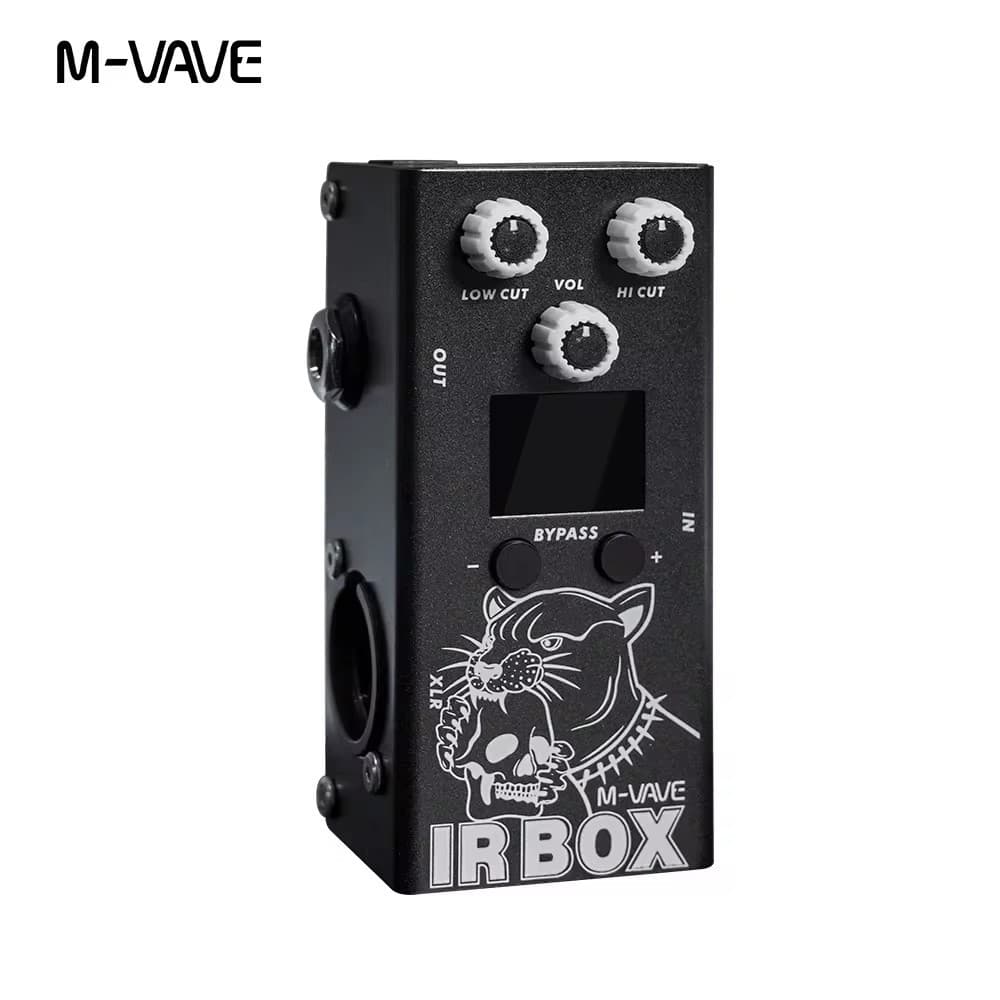 Pedal de efeitos IR Box para guitarra M-VAVE com resposta de impulso de cabine IR Simulador de alto-falante de gabinetes