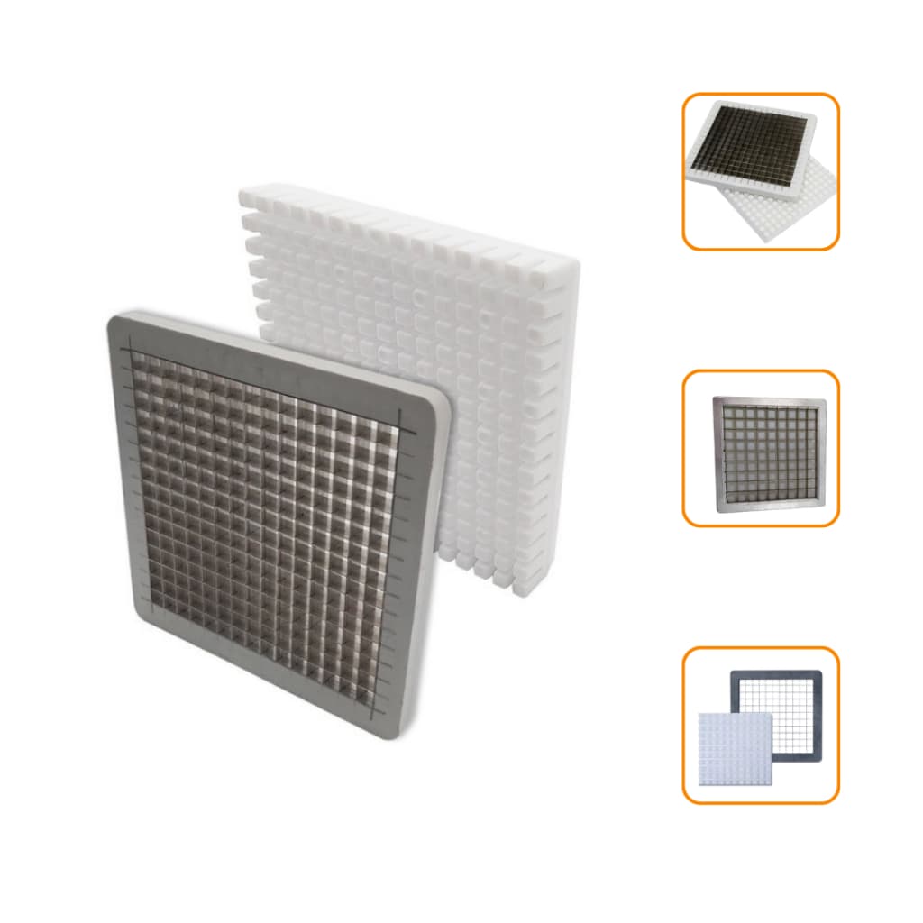 Conjunto Navalha Faca Macho e Fêmea 10mm Para Picador Cortador De Legumes Pequeno