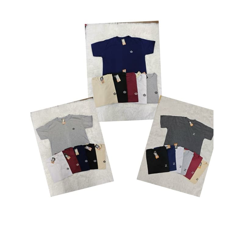 kit 5 CAMISETAS LISA MASCULINA P M G GG