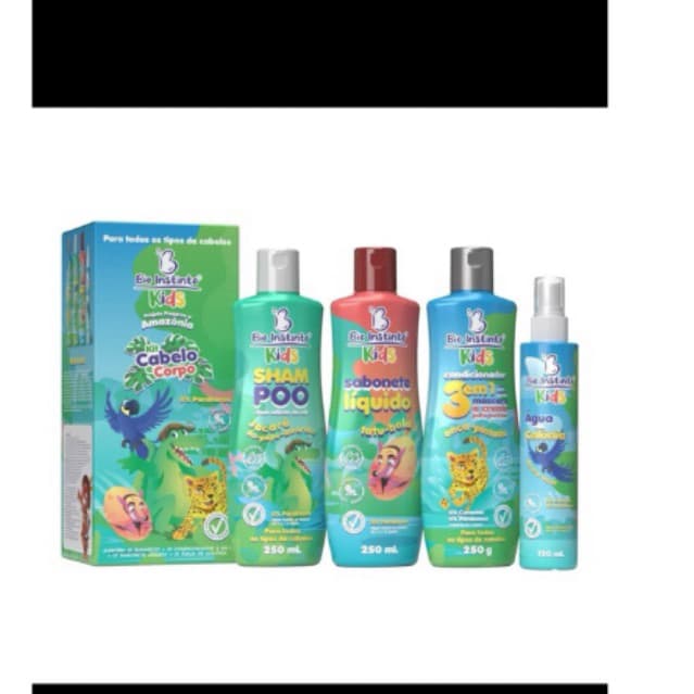 Kit de cabelo e corpo infantil
