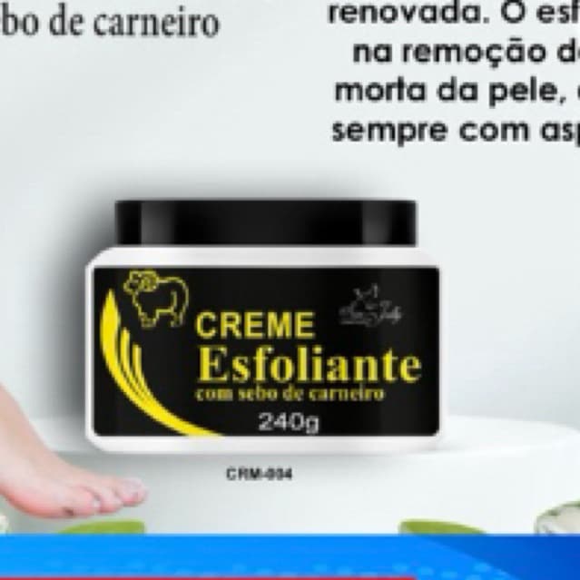 creme esfoliante com sebo de carneiro
