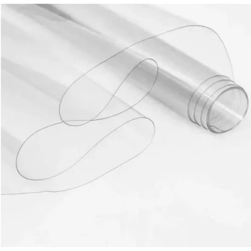 Plástico PVC cristal Transparente Incolor, Gramatura 0.40, tamanho 0,50x1,40m