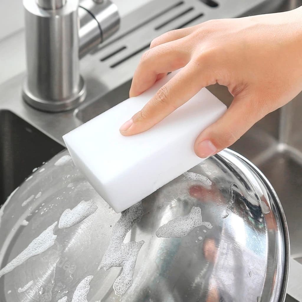 KIT 3 Esponja Magica Para Limpeza Tenis Vidro Parede Inox Pisos