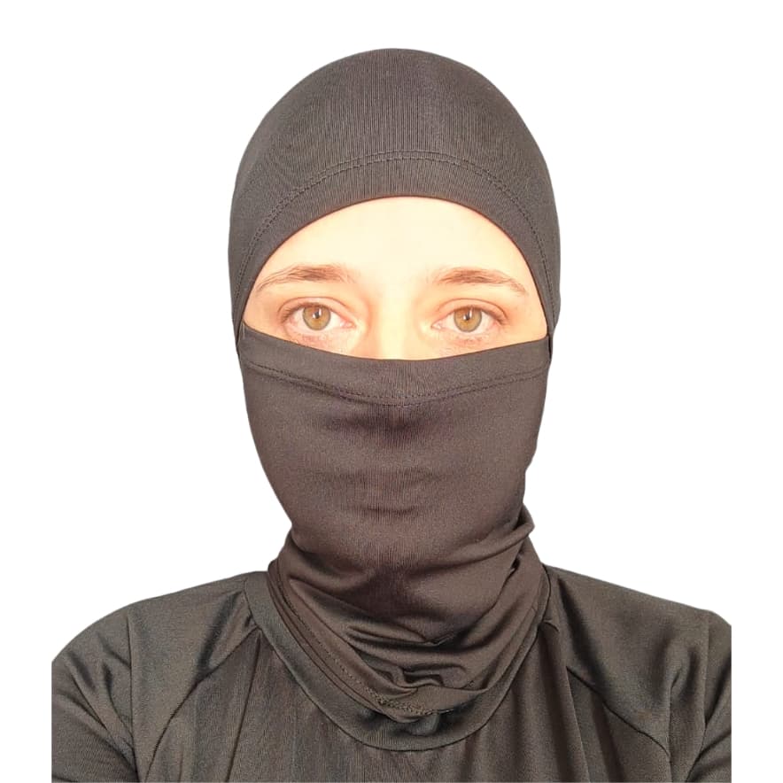 Capuz Balaclava Ninja Segunda Pele ou Thermic Moto Bike Preto