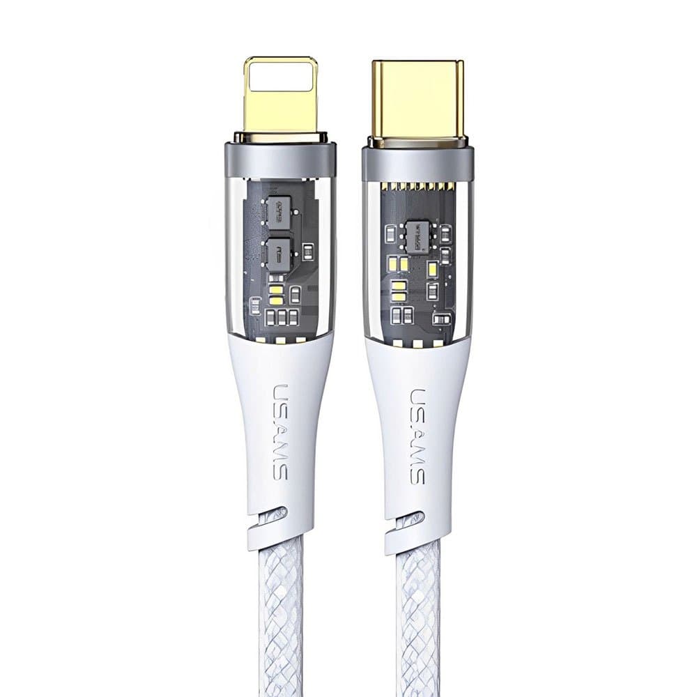 Cabo Usb Usams Tipo C pra Lightning Pd 20W 1.2 M Branco
