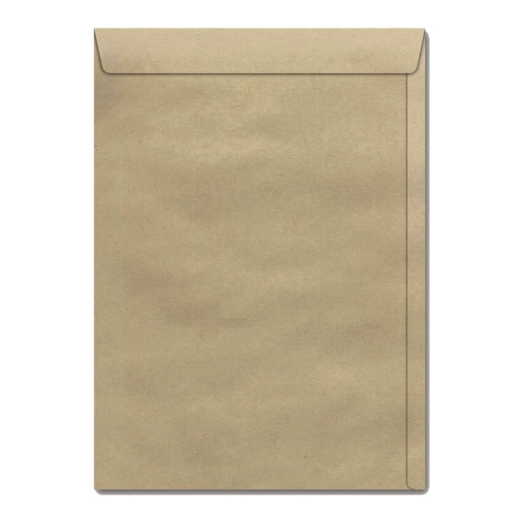 Kit 20 a 100 Envelopes A3 370x470mm Kraft Pardo Natural 37x47cm