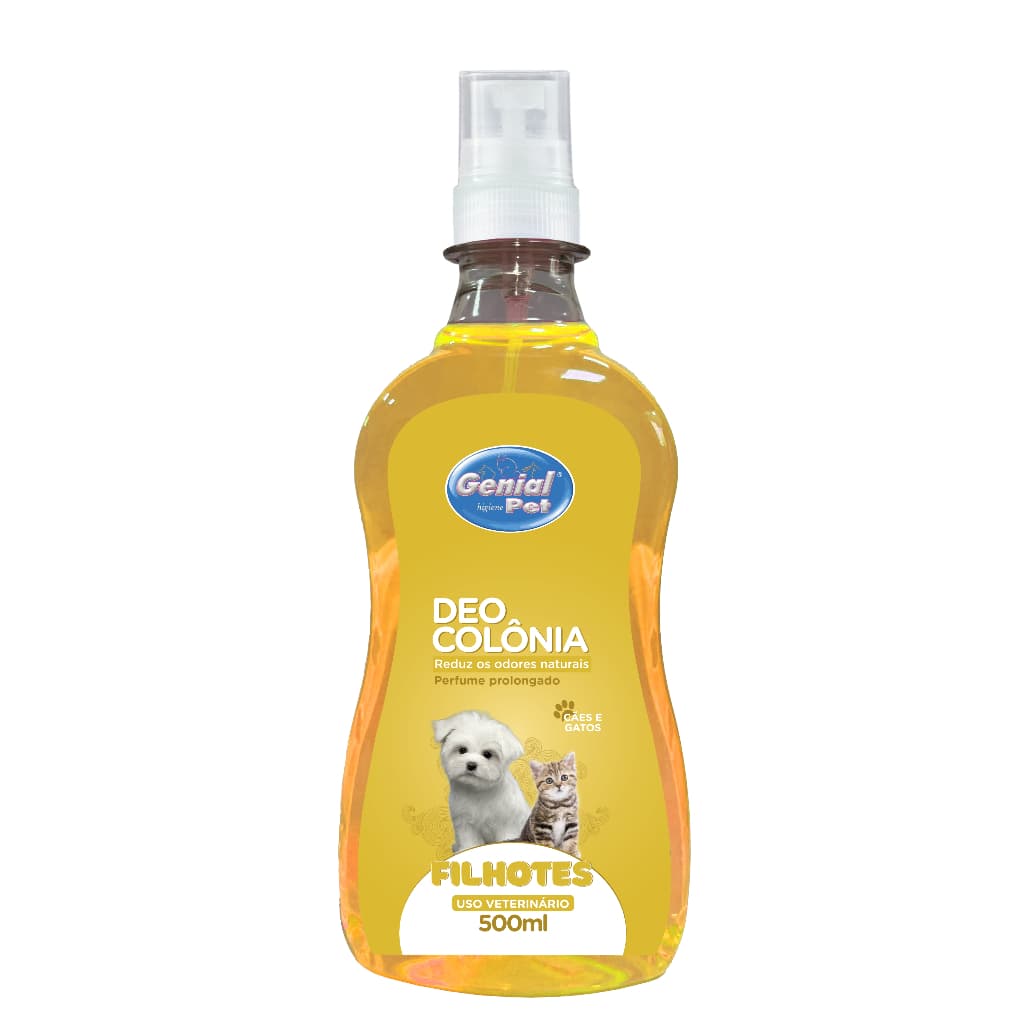 Perfume Deo Colônia p/ Cães e Gatos 500ml Genial Pet