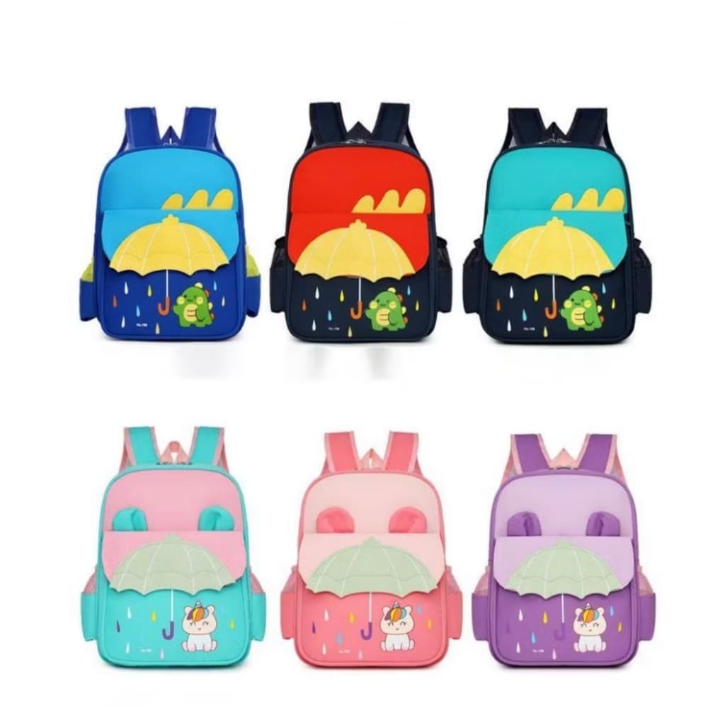 Mochila infantil bonitinha quarda chuva passeio NOVO