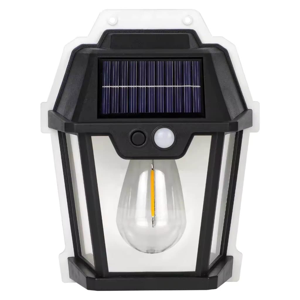 Luminária Arandela Solar de Parede  com Sensor de Presença Iluminação Inteligente e Sustentável para Área Externa