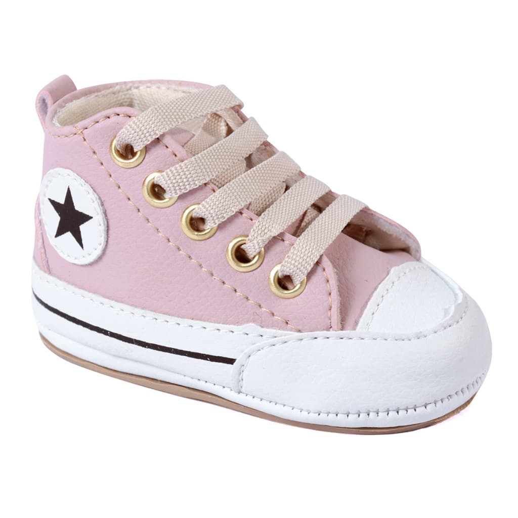 Tênis Sapatinho Infantil  Cano Alto Menina