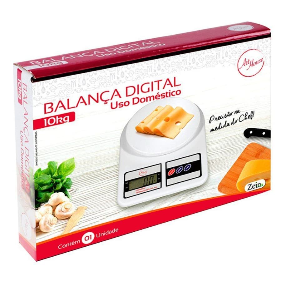 Balança Digital Precisão 10kg Cozinha Branca Nutrição