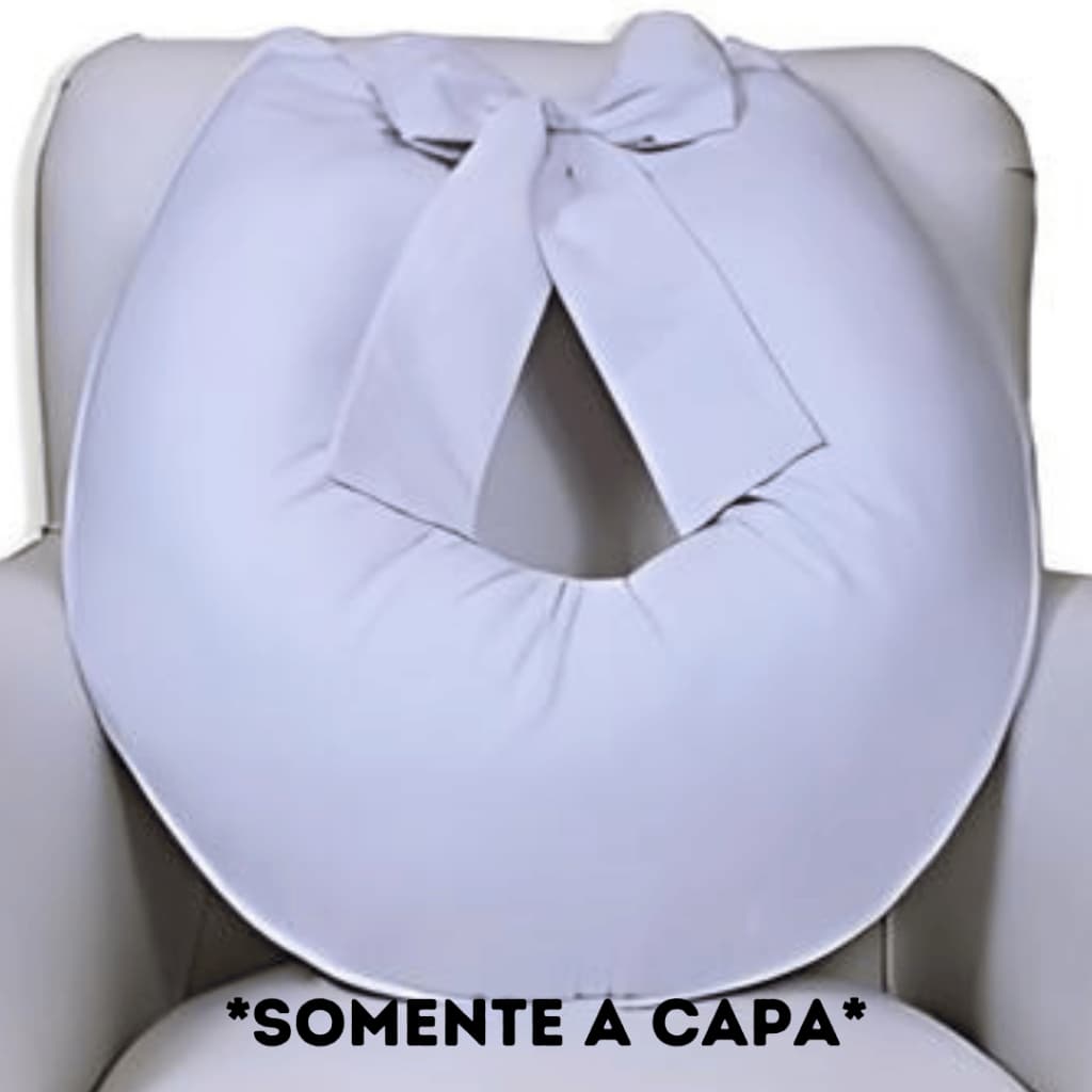 Capa De Almofada Amamentaçao 100% Algodao Extra Grande Com Laço Apoio Travesseiro Para Gestante