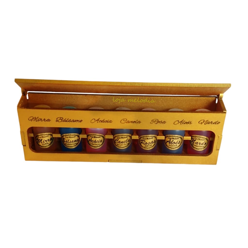 Kit De Óleos Das 7 Unções Para As Igrejas, Pastor ,bispo / fraconete Dourado Luxo