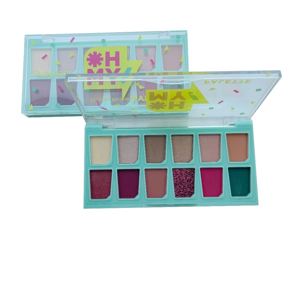 Paleta De Sombras 12 Cores Oh My Ruby Rose - Hb1091