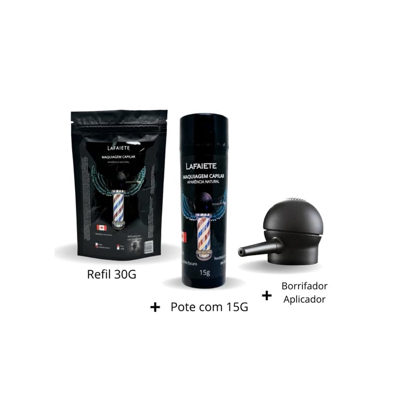 Corretivo de Falhas Capilar Lafaiete Pote15g+ Refil 30g+ Borrifador aplicador