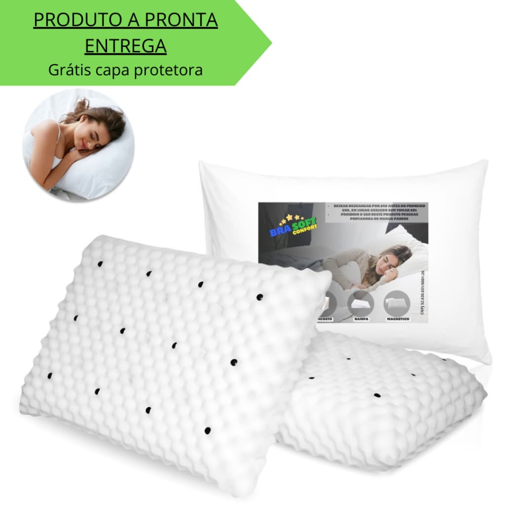 Travesseiro Magnetico Com Infravermelho Terapêutico Premium